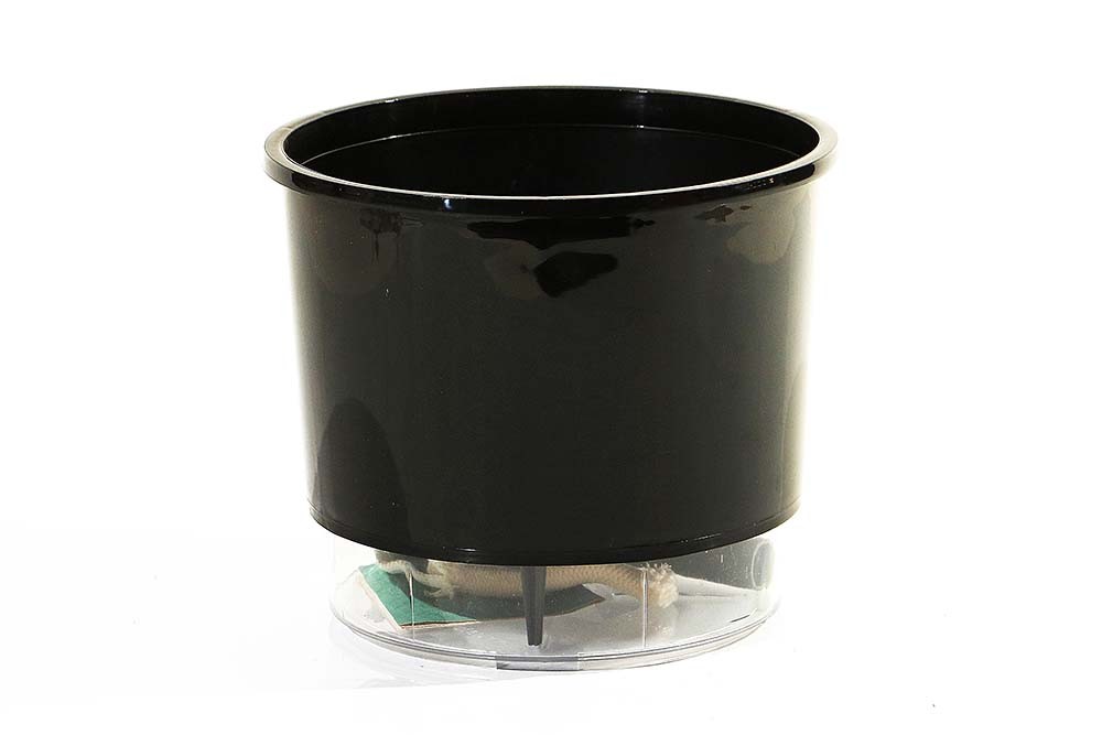 Vaso Autoirrigável Preto N.04 (19x21,7)