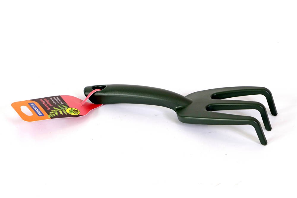 ancinho plastico 3 dentes-25cm