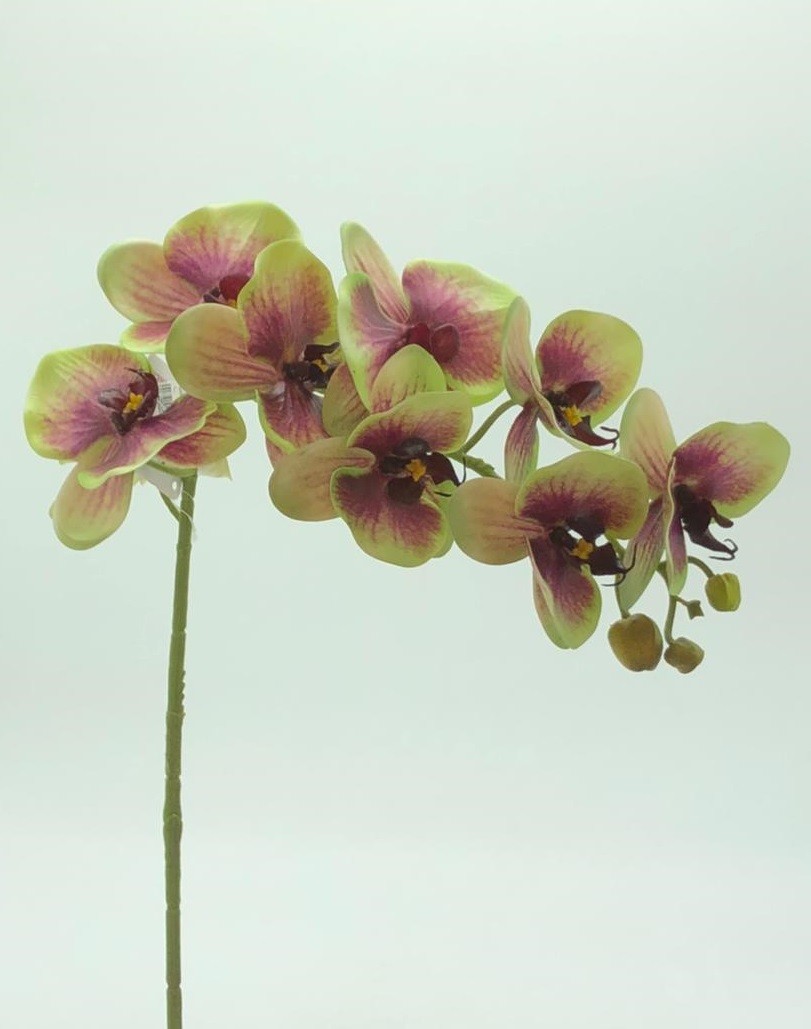 ORQUIDEA AMARELA E ROSA ARTIFICIAL